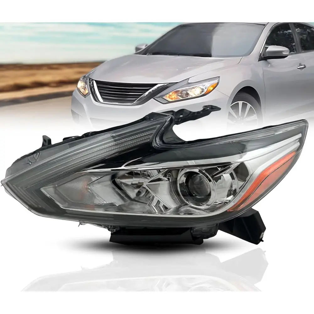 

light Replacement or Nissan 2016 2017 2018 Altima, Hgen lamp Assembly with Bulbs, Let Side/Driver Side, DOT/SAE Compliant, Parts