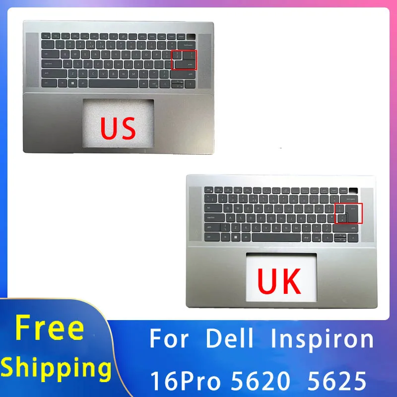 

New For Dell Inspiron 16Pro 5620 5625;Replacemen Laptop Accessories US / UK Keyboard 0HJ5PC Without Backlight