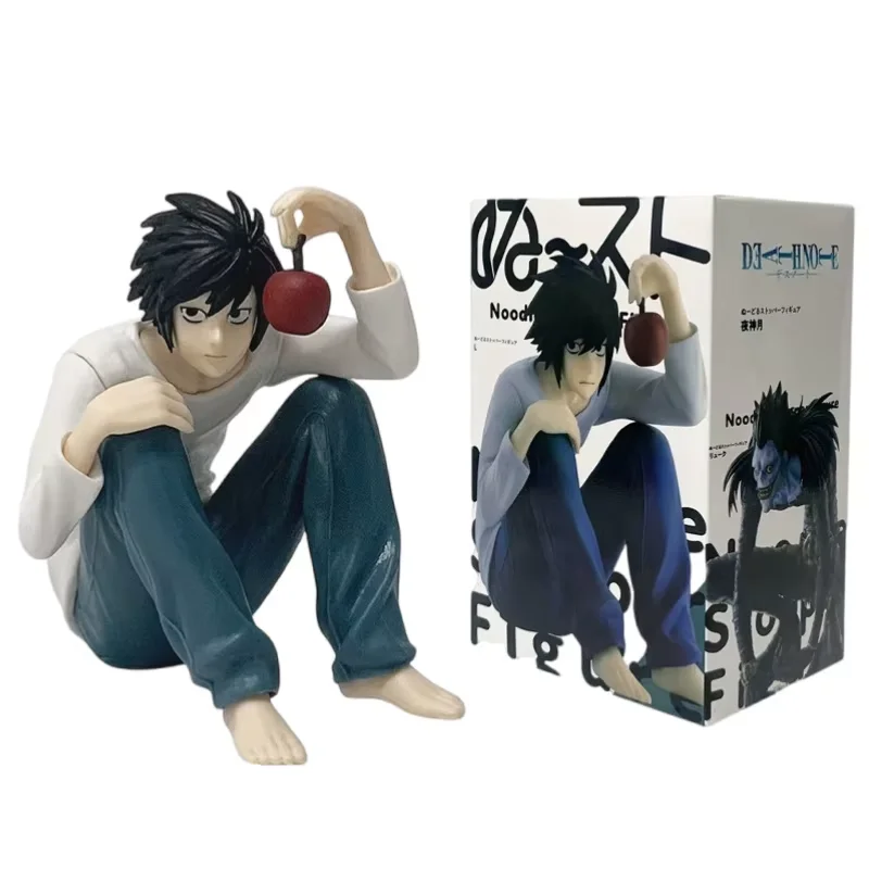 16cm Anime Death Note Light Yagami Noodle Stopper Preisfigur mit Apfel PVC-Modell Sammlerfigur für Sammler