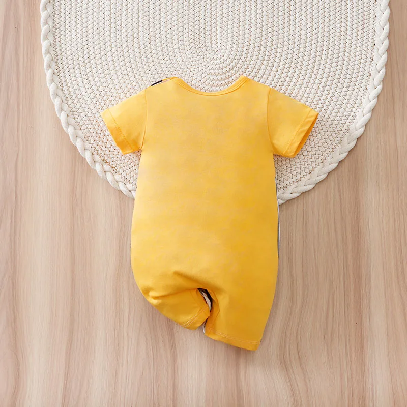Newborn Baby Boys Summer Cute Cartoon Mouse Animal Style Romper for 0-18M