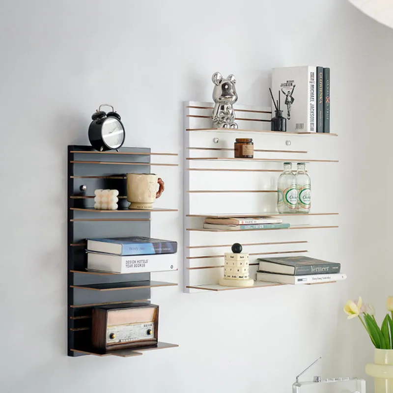 Metal Closet Bookcases Wall Hallway Bedroom Simple Modern Living Room Bookshelf Display Etagere Rangement Entryway Furniture