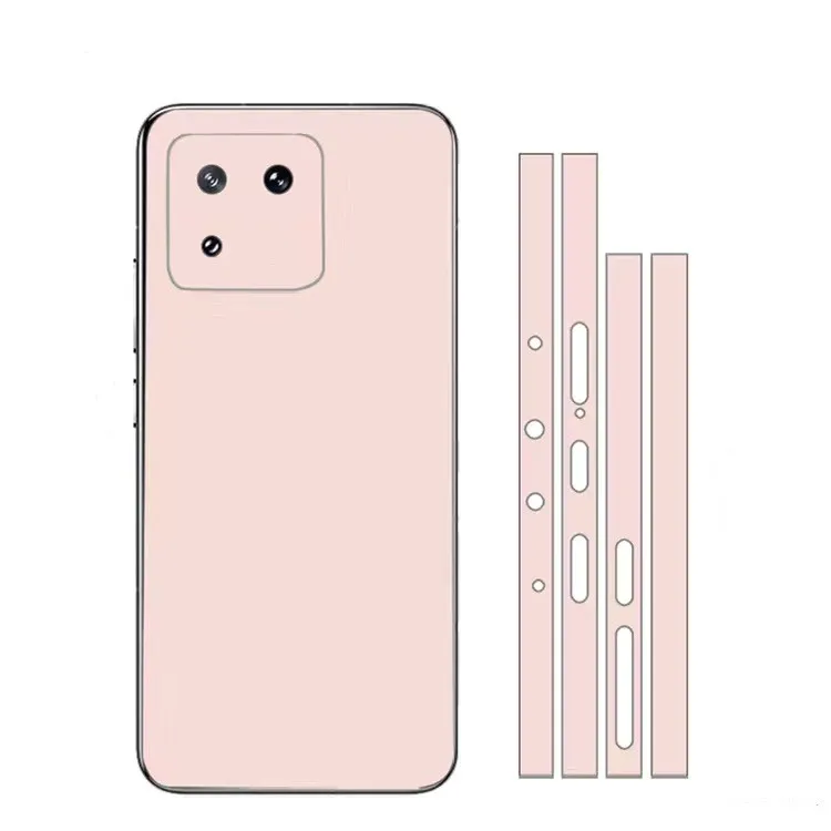 3M Full Cover Cute Pattern Matte Film Skin Phone Back +Side Sticker For XIAOMI 13 Ultra 13 Pro MI 14 Cartoon Wrap