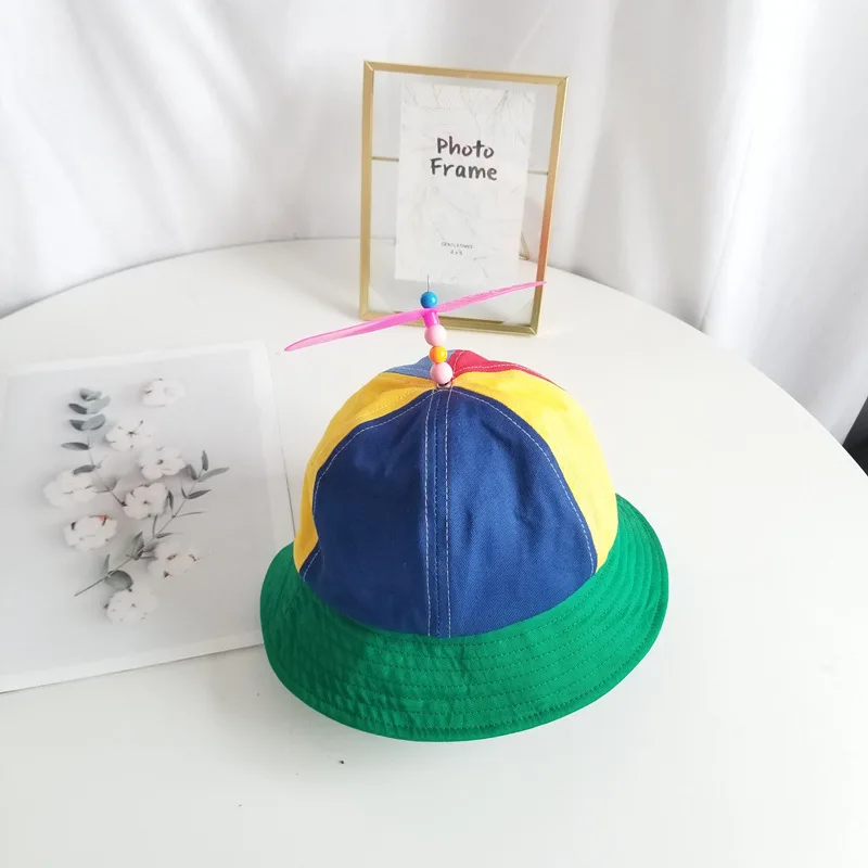20 Colors Funny Propeller Rainbow Helicopter Baseball Cap Size S&L Unisex Kids Teens Small Heads Top Hat for Men Women