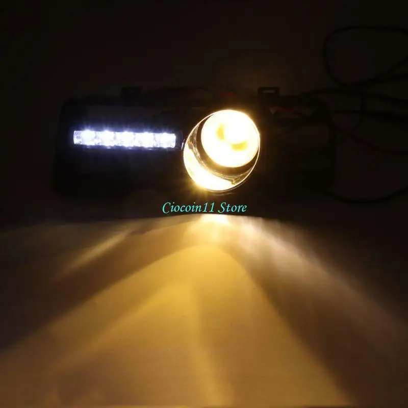 

Y1UB 2Pcs Car Headlight Decorative Led Strip Light Bright Car DRL Lamp