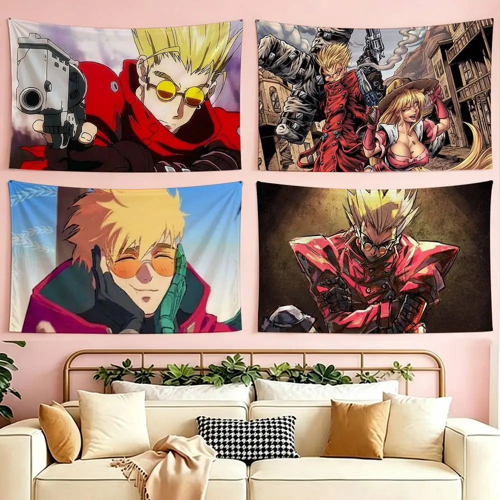 Trigun-N Vash the Stampede   Flags Suitable For Party Club Outdoor Interior Wall Decoration Banner Fans Gift