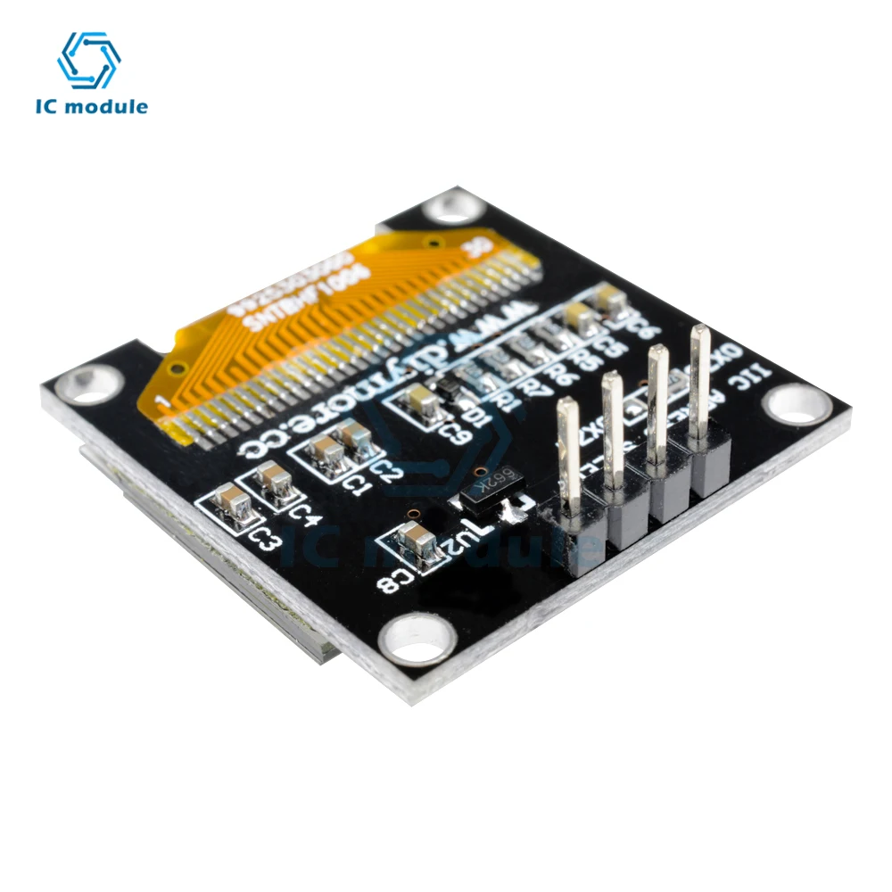 0.96 inch OLED IIC Serial OLED Display Module 128X64 I2C LCD Screen Board White/Blue Yellow-Blue for Arduino