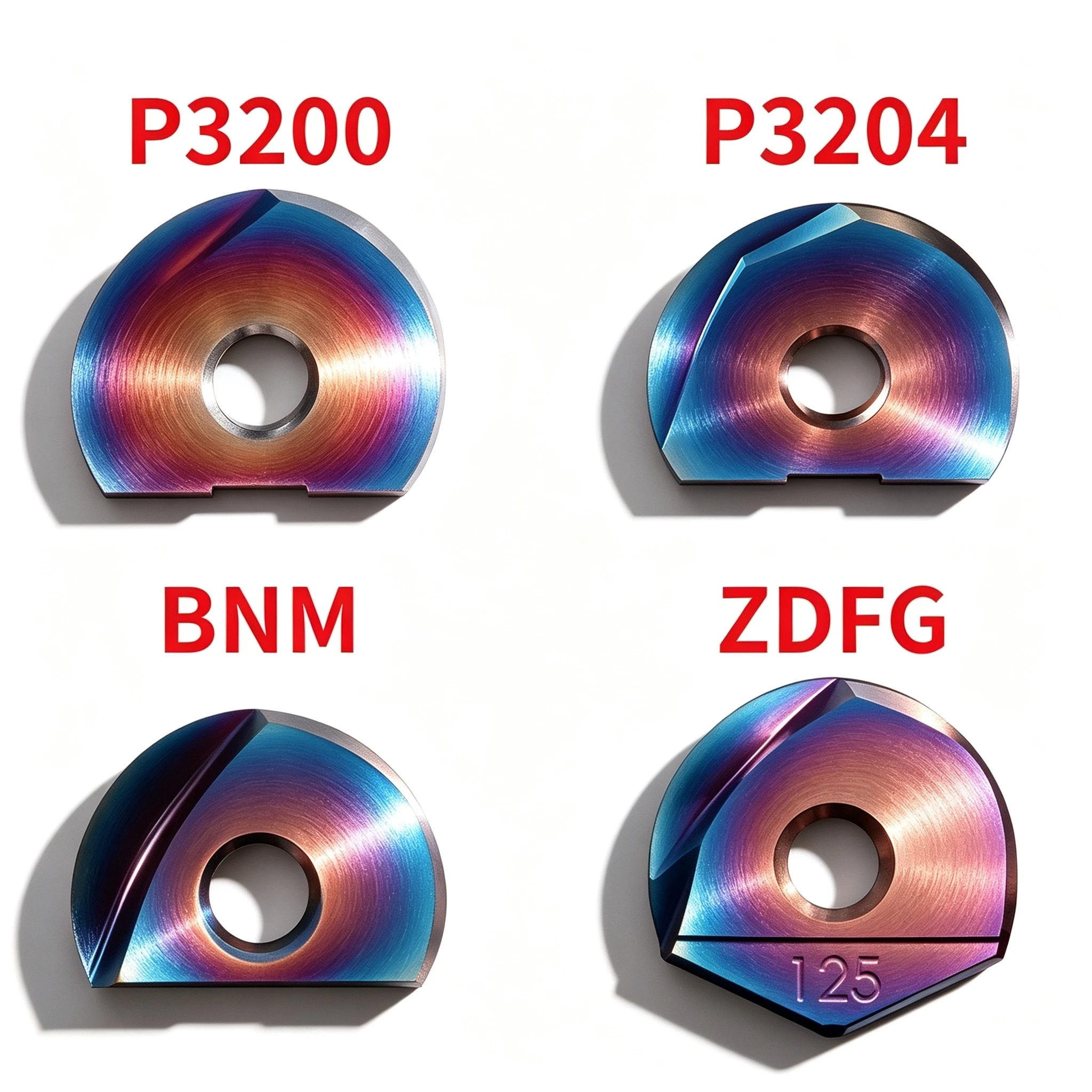 P3200 P3202 P3204 ZDFG BNM Carbide Milling Insert Semi Spherical Blade for T2139 BNM ABPF Ball Nose Tool Holder D10-D20 R5-R15