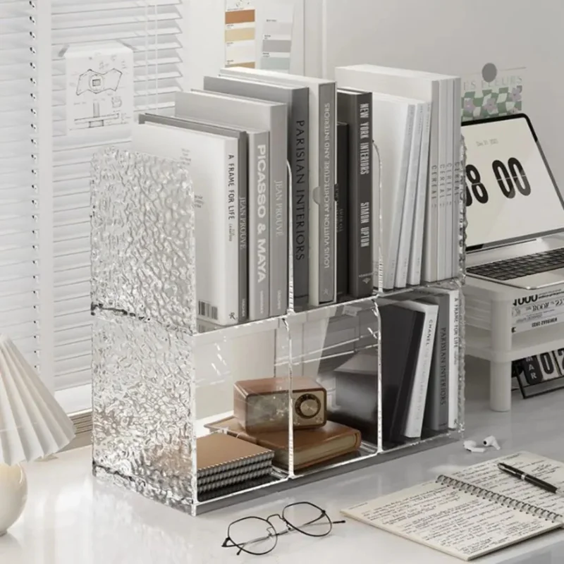 Bookstand Desktop Bookshelf Organizing Storage Box - Student Desk Storage Rack, Document Book Storage Rack