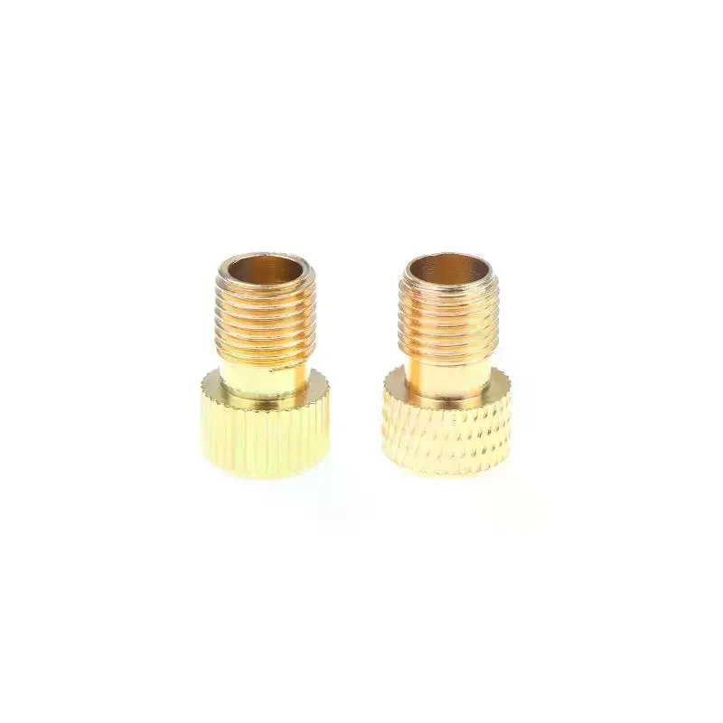 5Pcs Bike Presta To Schrader Valve Adapter Copper F/V To A/V Bike Tire Converter French Valve Adapter Tire Pump Connectors