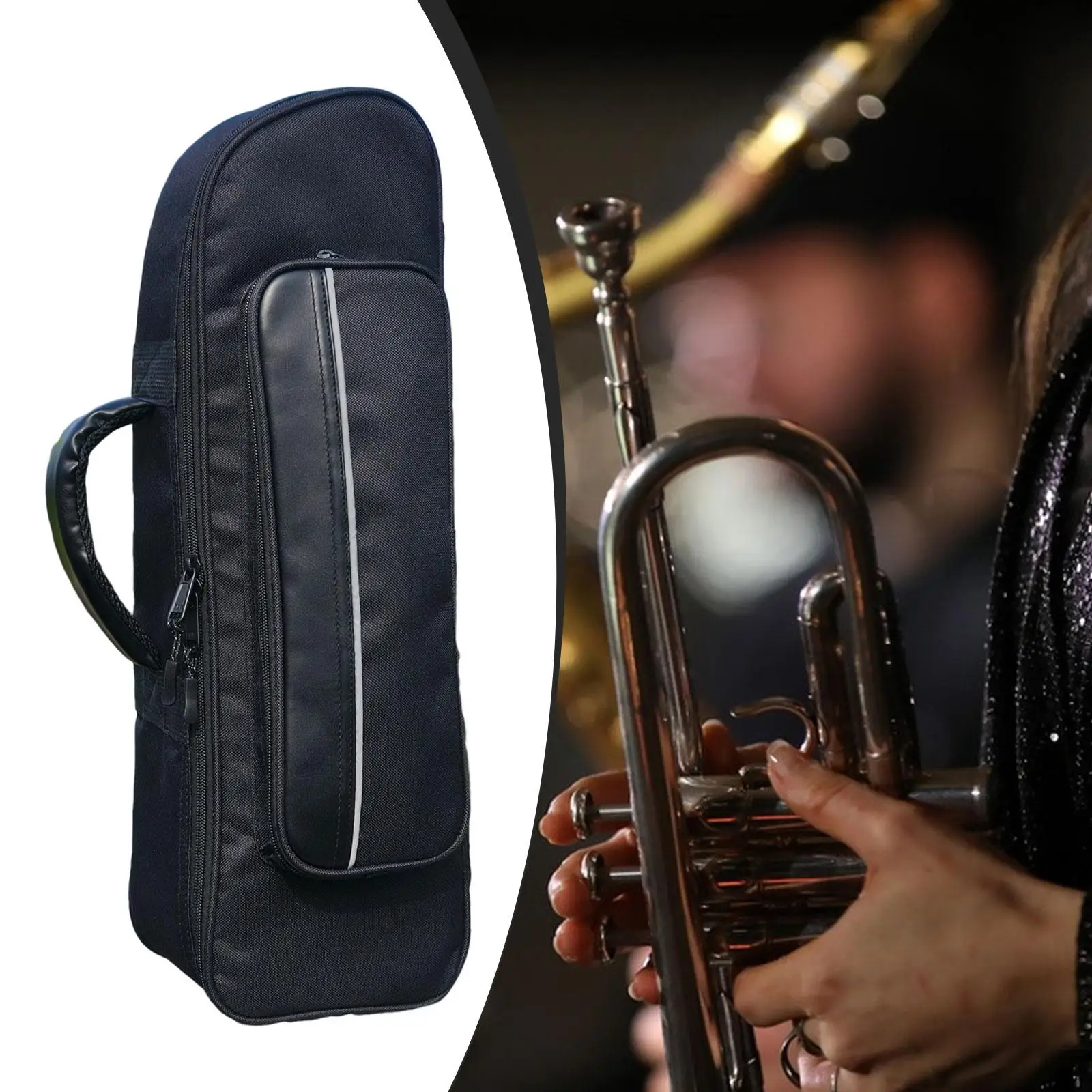 Travel Trumpet Bag Music Instrument Bag Lightweight Spacious Sturdy Protector