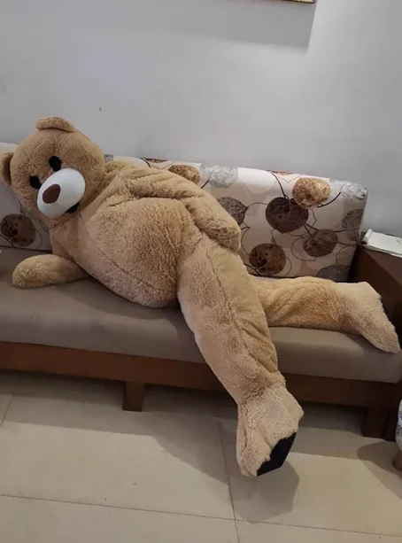 

Adult Christmas Full Mascot Dancing Bear Costume Funny Animal Cosplay Fancy Dress Stage Wear And Valentine's Day Entertainment