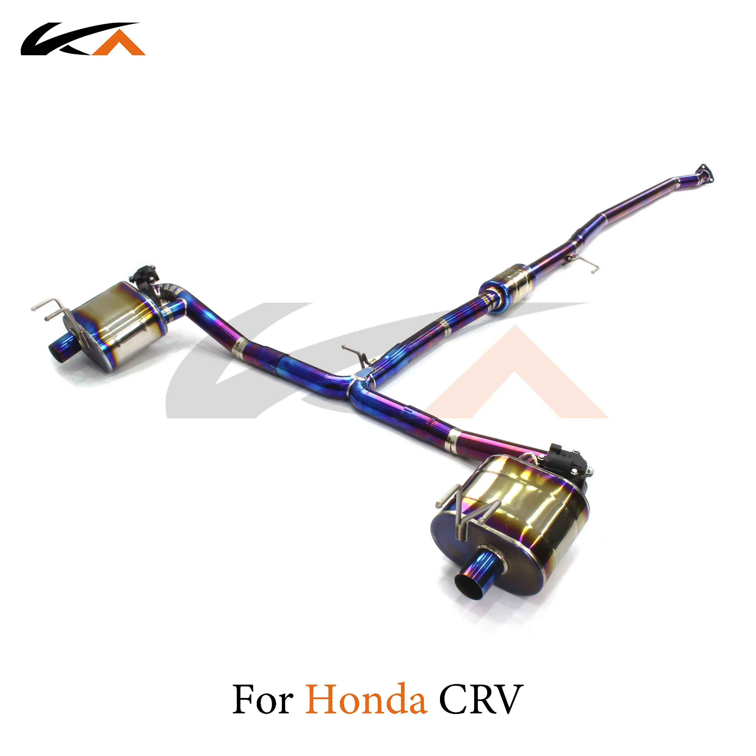 KA Tuning exhaust system parts titanium alloy catback for Honda CRV rear section performance muffler valve