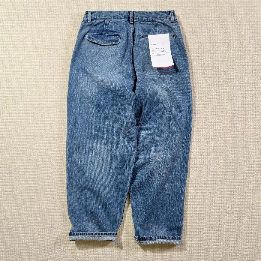 Graphpapes * Selvage Denim Two Tuck Tapered Pants Washed Old Jeans