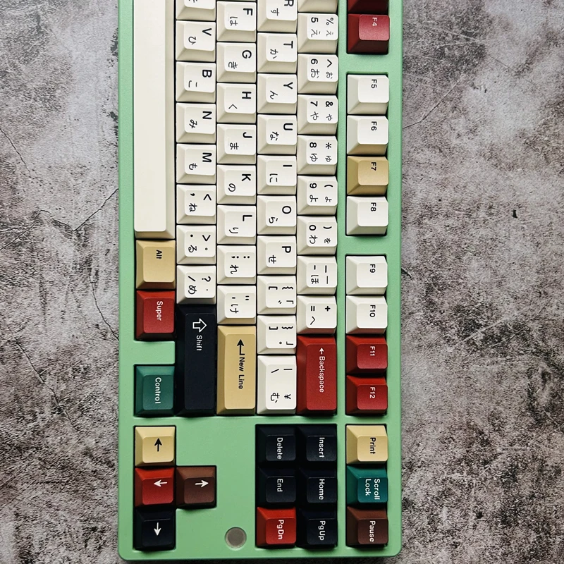 1 Set Retro Mixed Lights R1 R2 Keycaps PBT Dye Sublimation Key Caps Cherry Profile Keycap For MX Switch Double B Split Spacebar
