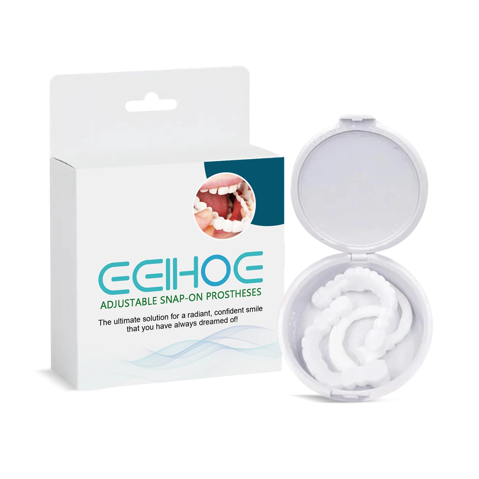 Eelhoe Adjustable Snap-On Dentures To Modify Teeth Complete Teeth And Braces To Correct Teeth And Dentures Kit Perfect Fit Oral
