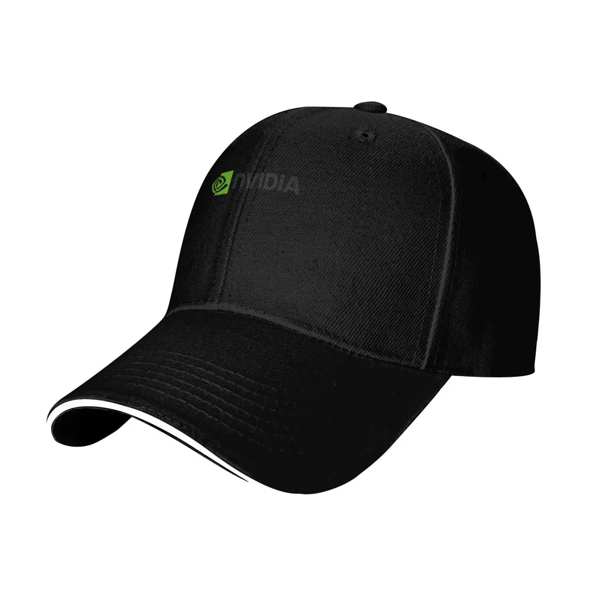 nvidia (2) Baseball Cap Contrast Two Tone Brim Snapback Flat Bill Strapback Dad Hat