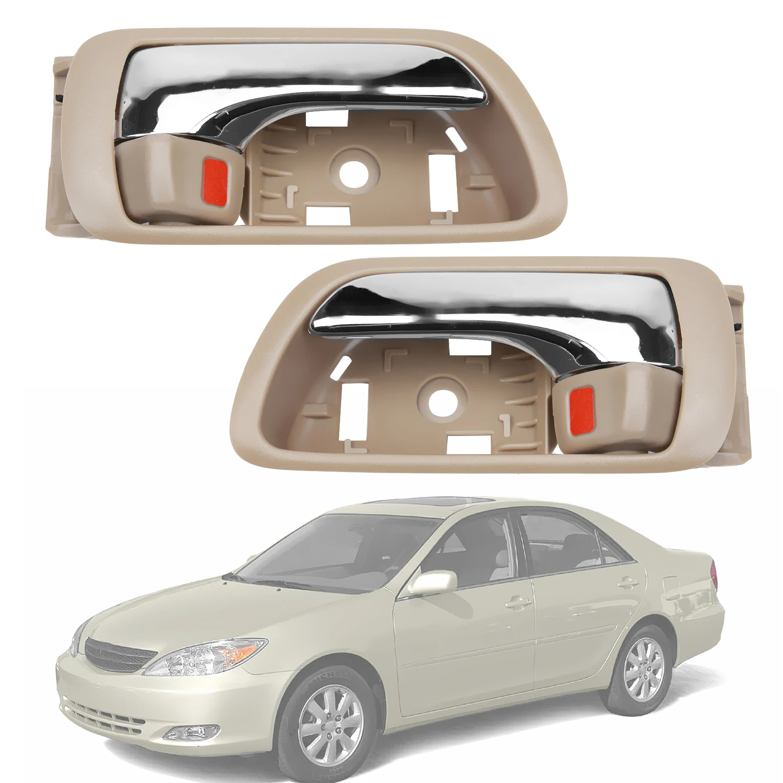 

2 шт. передние или задние ручки внутренней двери со стороны водителя и пассажира 69205YC03005 для Toyota Camry 2002 2003 2004 2005 2006