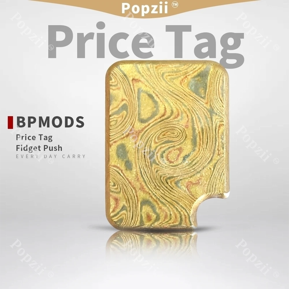 BPMODS Mokume Patch Mechanical Straight Push Slider Adults Stress Relief Toy Decompression Toy