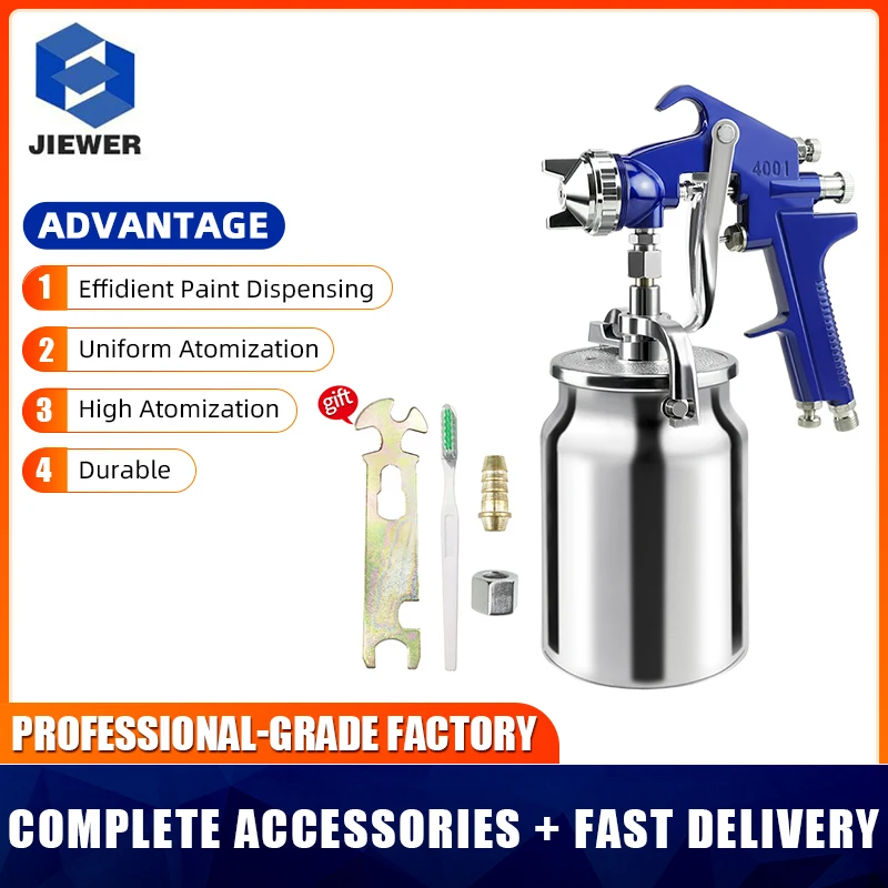 

2.0MM Professional Pneumatic Airbrush Sprayer 1000ML Painting Atomizer Tool With Hopper For Painting Cars