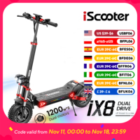 iScooter IX8 Foldable Electric Kick Scooter for Adults 60 km/h Speed 2400W Power 48V Voltage 20Ah Battery