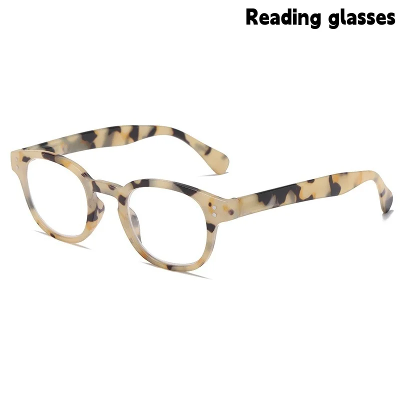 8227 New Jelly Bag Flower Reading Glasses for Men and Women, Japanese and Korean Fashion, Jade-Like Oval Frame, Middle-Aged and Elderly Glasses