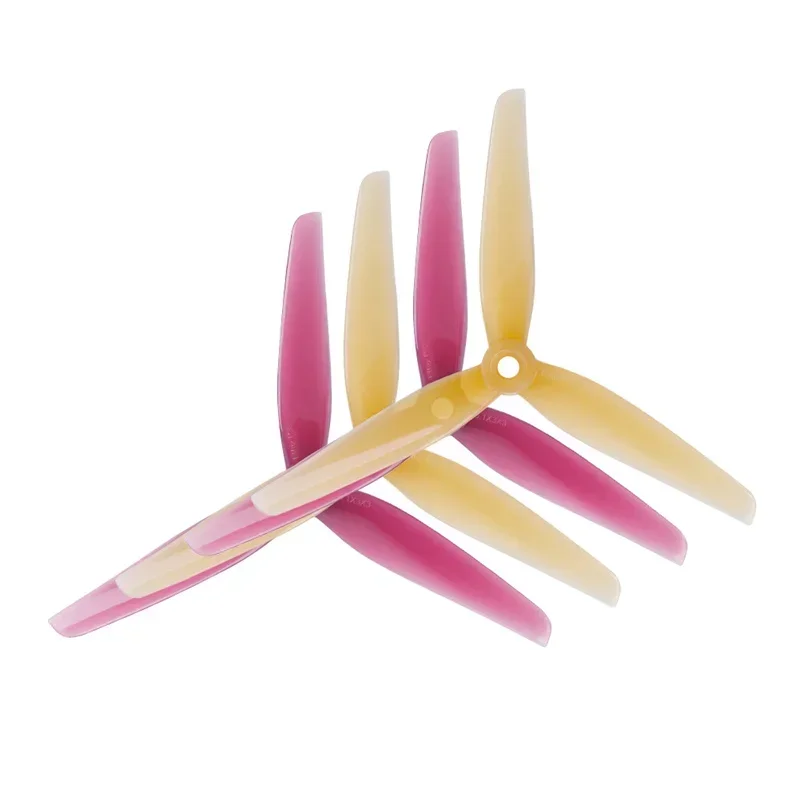 2Pairs HQ Ethix P3 Peanut Prop 5130 5.1X3X3 5.1inch 3 Blade/tri-blade Propeller Prop for FPV Racing Drone Part