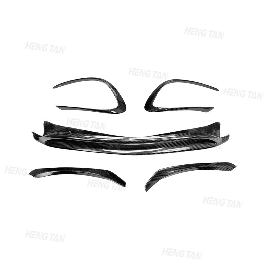 Carbon Fiber For Mercedes Benz CLA Class CLA45 AMG 2016-2018 Car Front Bumper Splitter Front Lip Chin Spoiler Diffuser Body kit