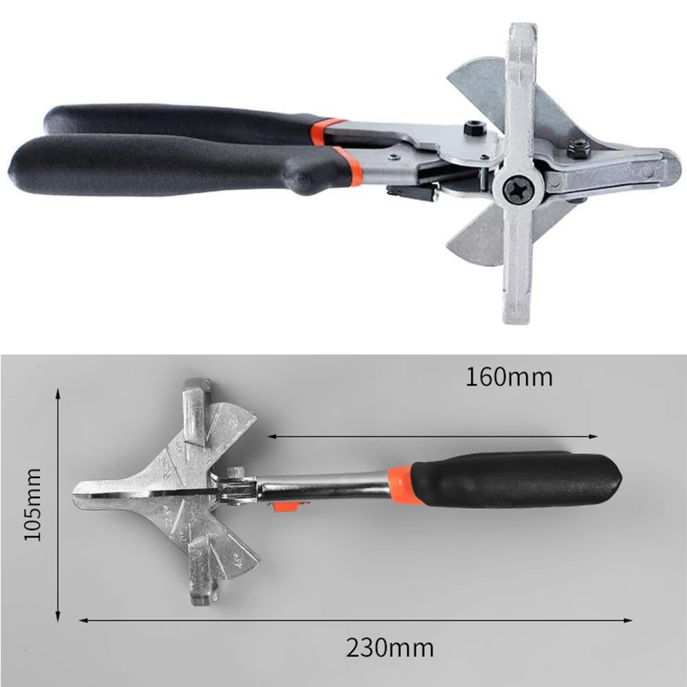 Multi Angle Miter Shear Cutter Adjustable 45-135 Degree Scissors with Replacement Blades Hand Cutting Tools For DIY Projects