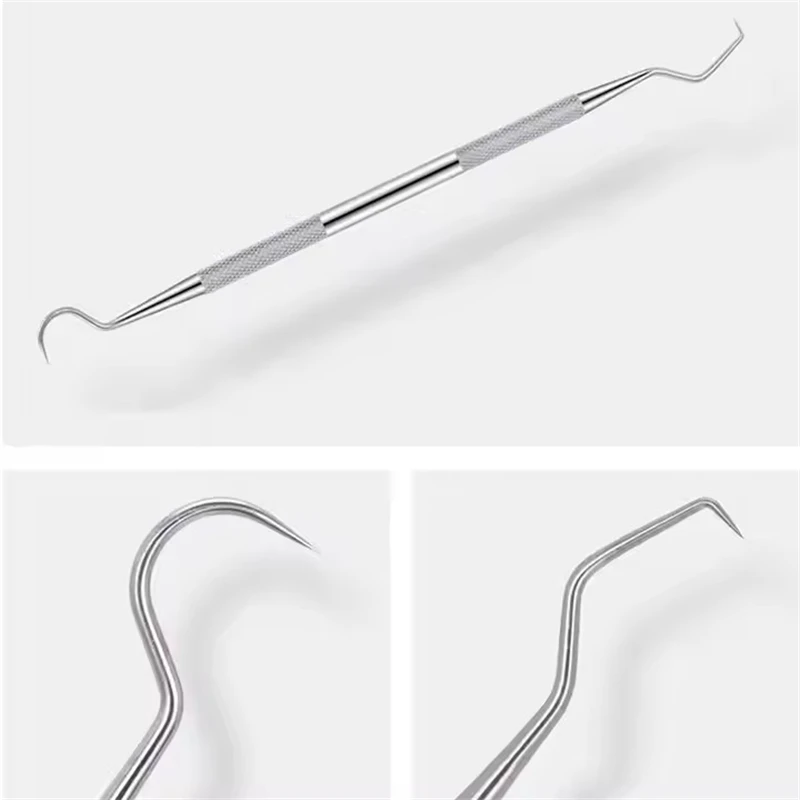 

Professional Dental Care Kit Oral Hygiene Tools Teeth Cleaning Instrument Mirror Tartar Scraper Dental Probe and Tweezer