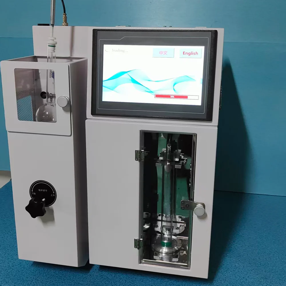 ZHIWEI Automatic Distillation Tester High Precision 0.1C Room Temp to 400C 10-inch Color Touch Screen 1 Year Warranty