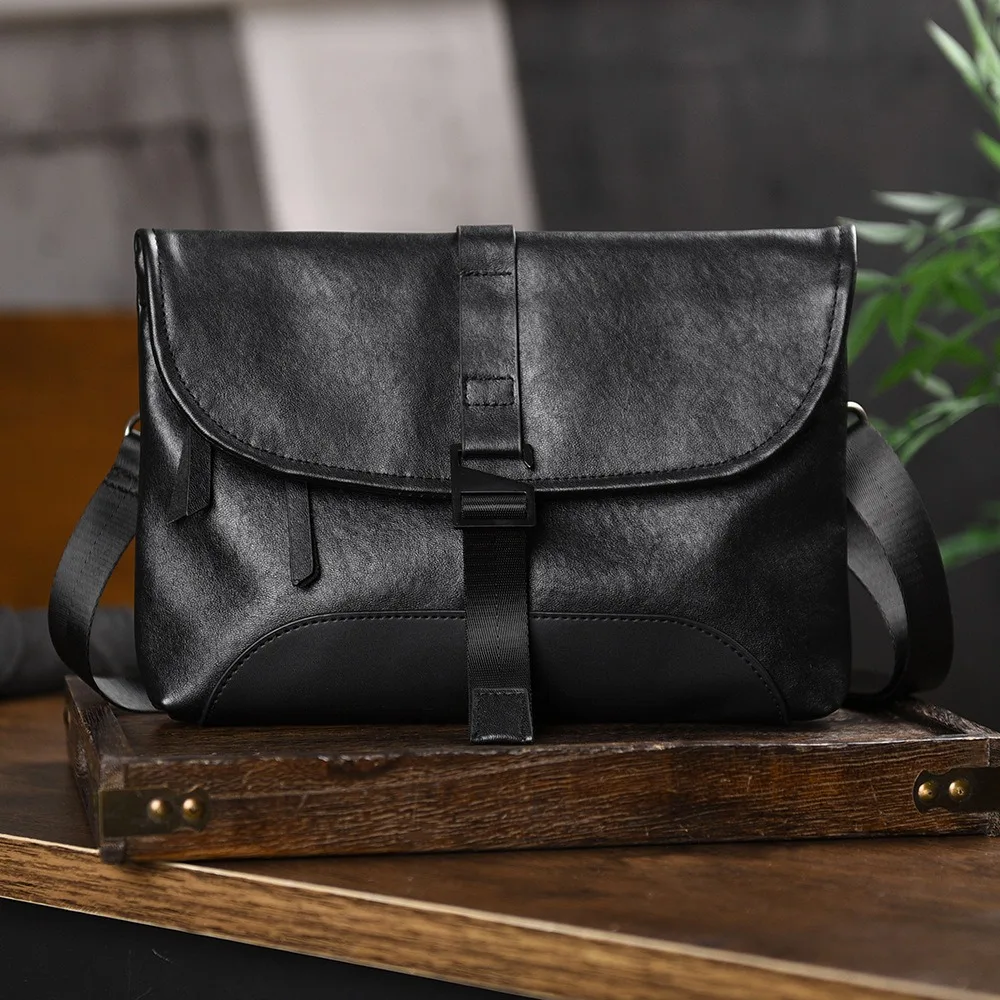 

Men's Messenger Single Shoulder Leather Casual Trendy Men's New Fashion High-end Men's Shoulder Versatile Fashion Simplehigh-end