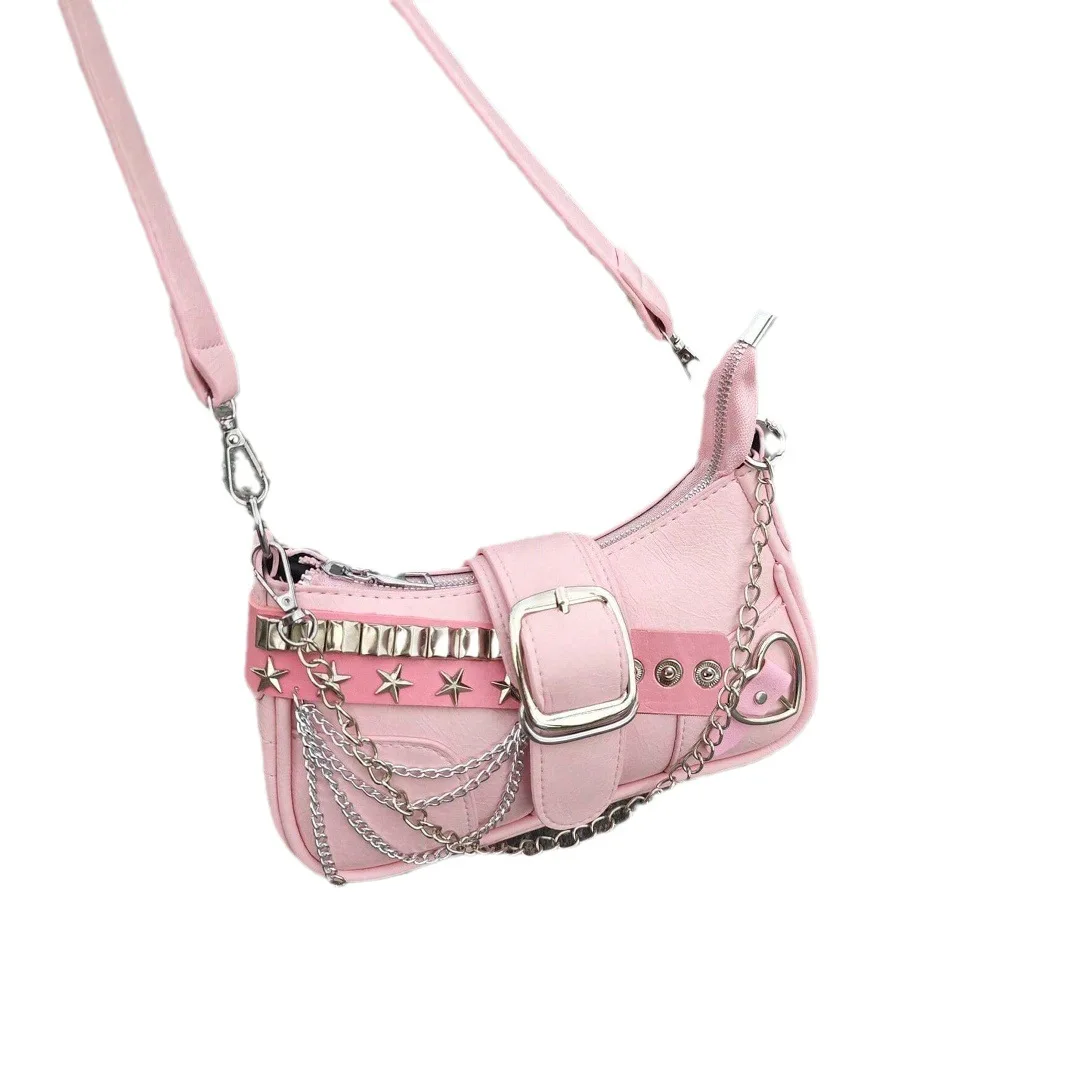Women's Bag 2024 Versatile Crossbody Bags Trendy Original Pink Star Bag Shoulder Bag Purse