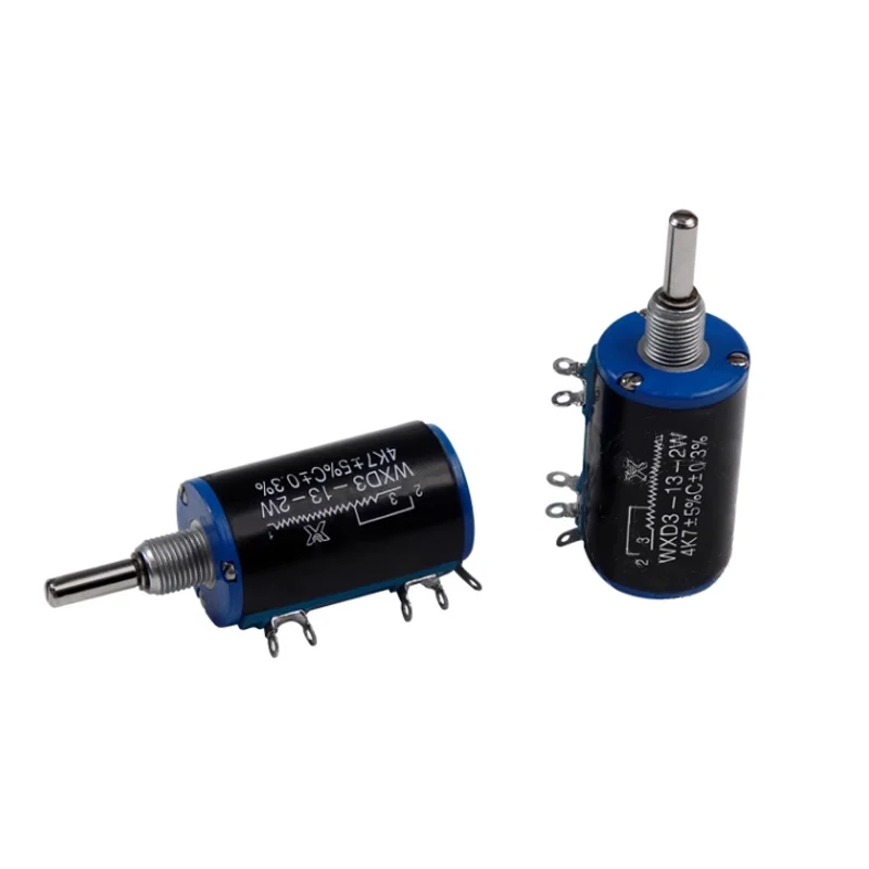 WXD3-13-2W Potentiometer with Matching Knob Cap 1K 2.2K 3.3K 4.7K 6.8K 10K 22K 33K 47K 68K 100K Wirewound Potentiometer