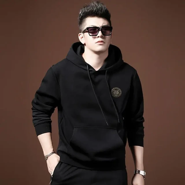 Black Hooded Sweatshirt For Men White Male Clothes Vintage Low Price Pastel Color High Quality Funny Aesthetic S Hoodies AliExpress