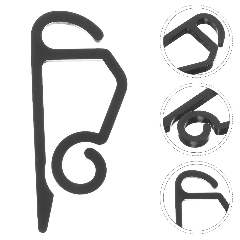 

100 шт. черные зажимы для уличного освещения, устойчивые к атмосферным воздействиям, праздничные крючки для желобов, держатели для гирлянд, рождественские сезонные крючки