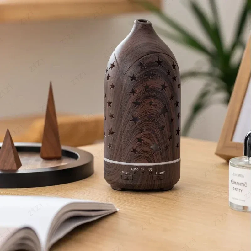 Smart Mist Ultrasonic Aromatherapy Essential Oil Diffuser, 7 Color Changing LED Night Glow Lights, 25dB Ultra Quiet Operation, Waterless Auto Shut-Off Protection, Cool Mist Scent Humidifier for Bedroom Sleep Relaxation, Home Office Desktop Decor