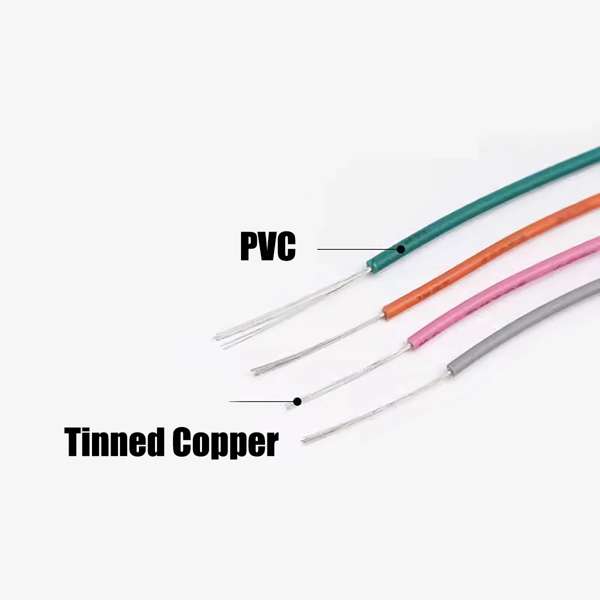 UL1007 Electrical PVC Cables Equipment  LED Lamp Lighting Wire Tinned Copper Hook-Up Cables 16-18-20 22 24 26 28 30AWG