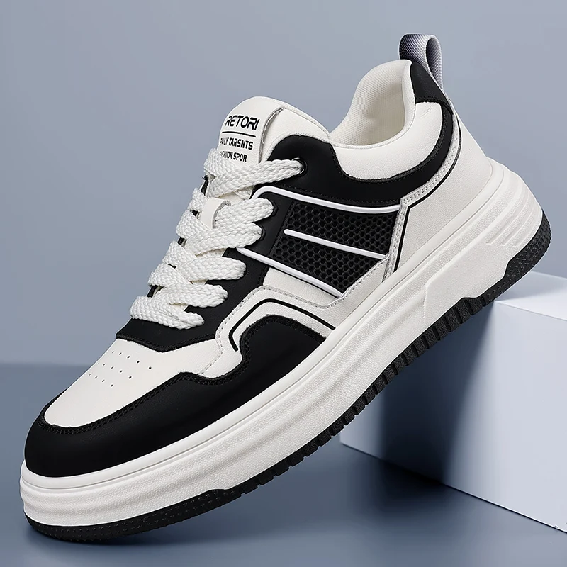 

2025 Men's New Black Vintage Sneakers - Retro Trendy, Lightweight & Versatile for Casual & Sporty Wear