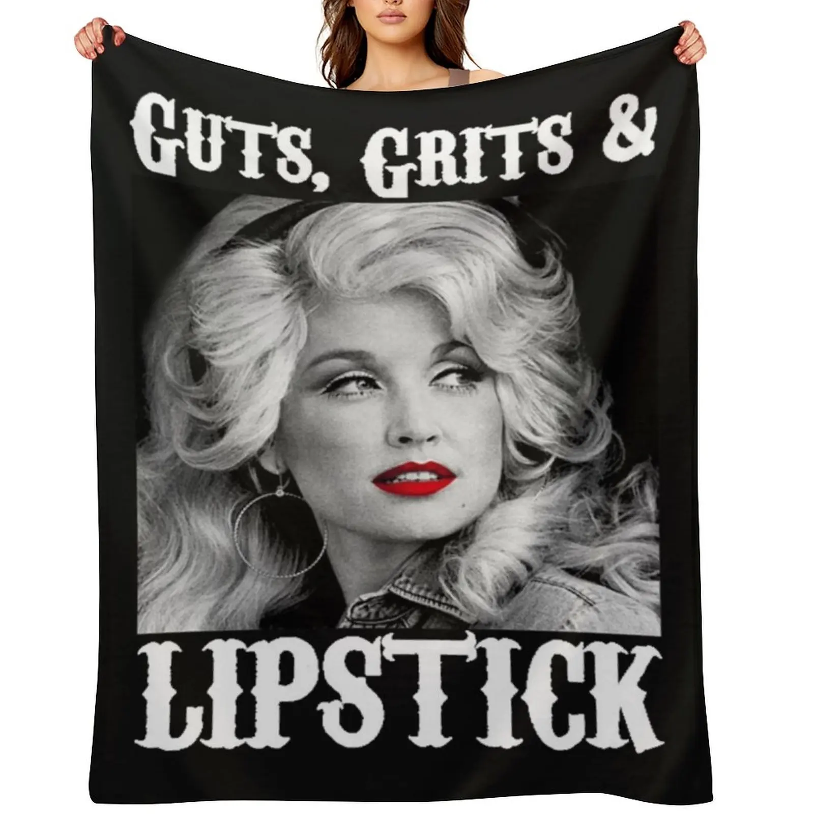 

Dolly Vintage, Movie 80s Vintage Shirt Throw Blanket wednesday Polar Single Loose Blankets