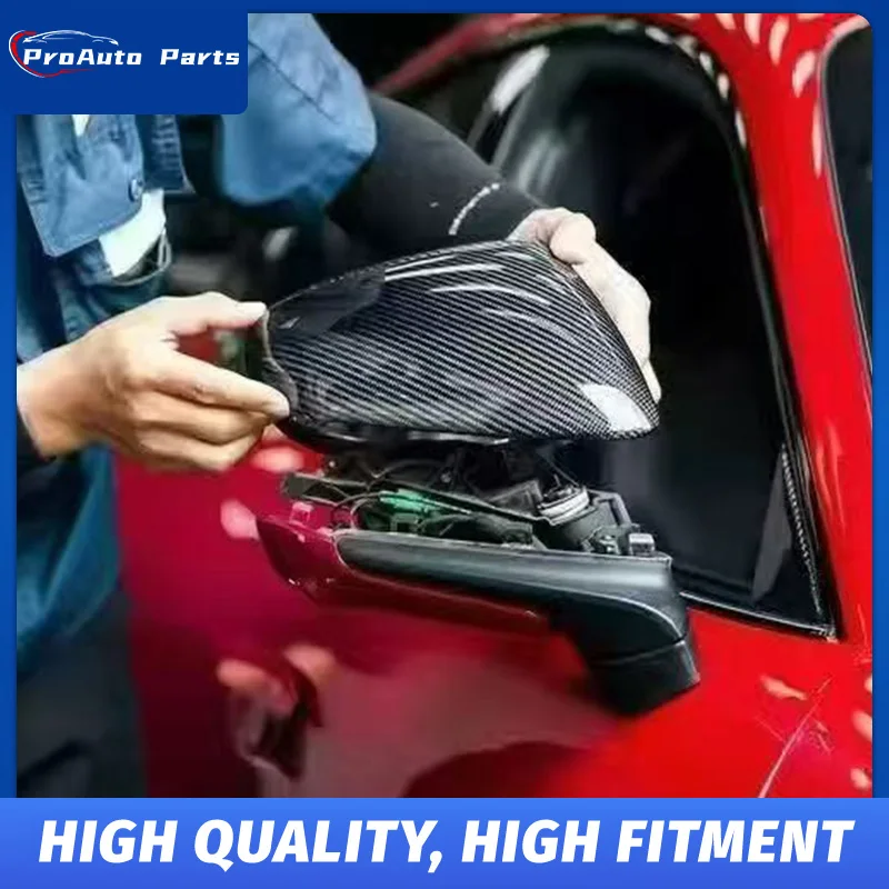 Dry Carbon Fiber Mirror Covers Replacement for Porsche 911 992 GT3 RS 2019-2026 Direct OEM Fitment 1:1 Mounting Points