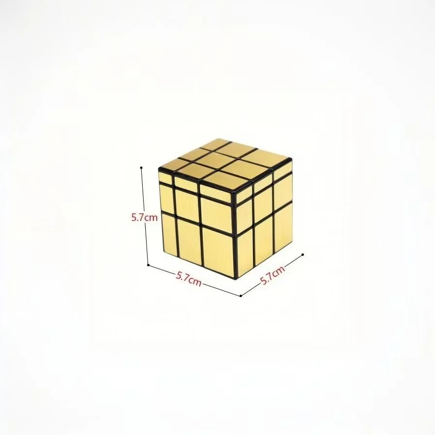 تشى يي 2x2x2 3x3x3 ماجيك مرآة مكعب الذهب الفضة المهنية مكعبات السرعة الألغاز مكعب السرعة ألعاب تعليمية للأطفال هدايا
