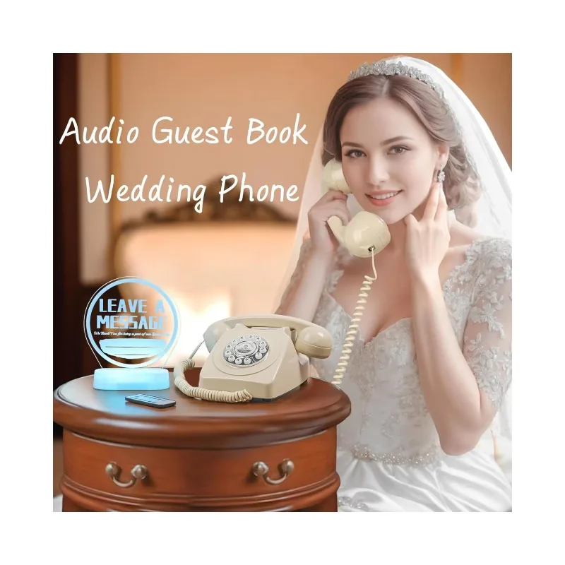 Vintage Audio Guestbook Phone Audio Guest Book Senior Wedding Phone Guestbook Can Be Used for Photo Booth Party Fun Phone Calls