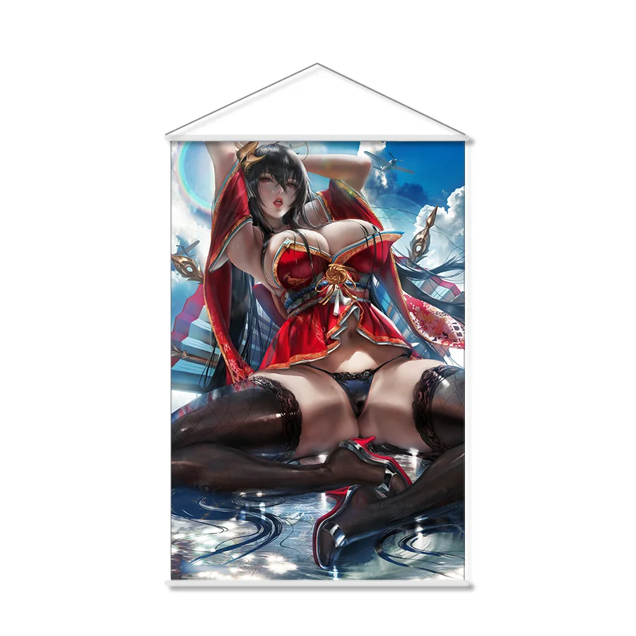 Sexy Taihou Anime Wall Scroll Hanging Poster Home Decor Painting