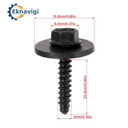 10PCS OE11570498 11547420 Fender Bumper Cover Wheelhouse Bolt Screw Compatible For GM Buick Chevrolet Corvette Cadillac