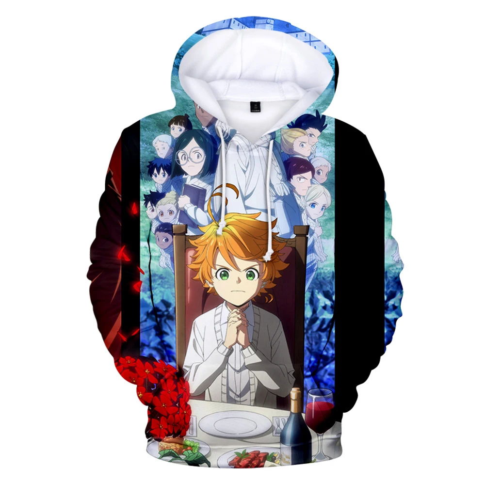 The Promised Neverland 3D Printed Hoodie Women/Mens Fashion Long Sleeve Hooded Sweatshirt Hot Sale Casual Streetwear pullover