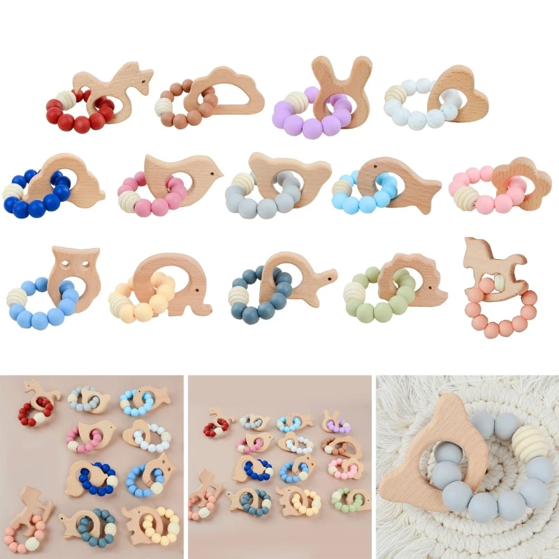 Cartoon Multiple Shaped Teething Toy Toddlers Supplies Kid Essential for Newborn