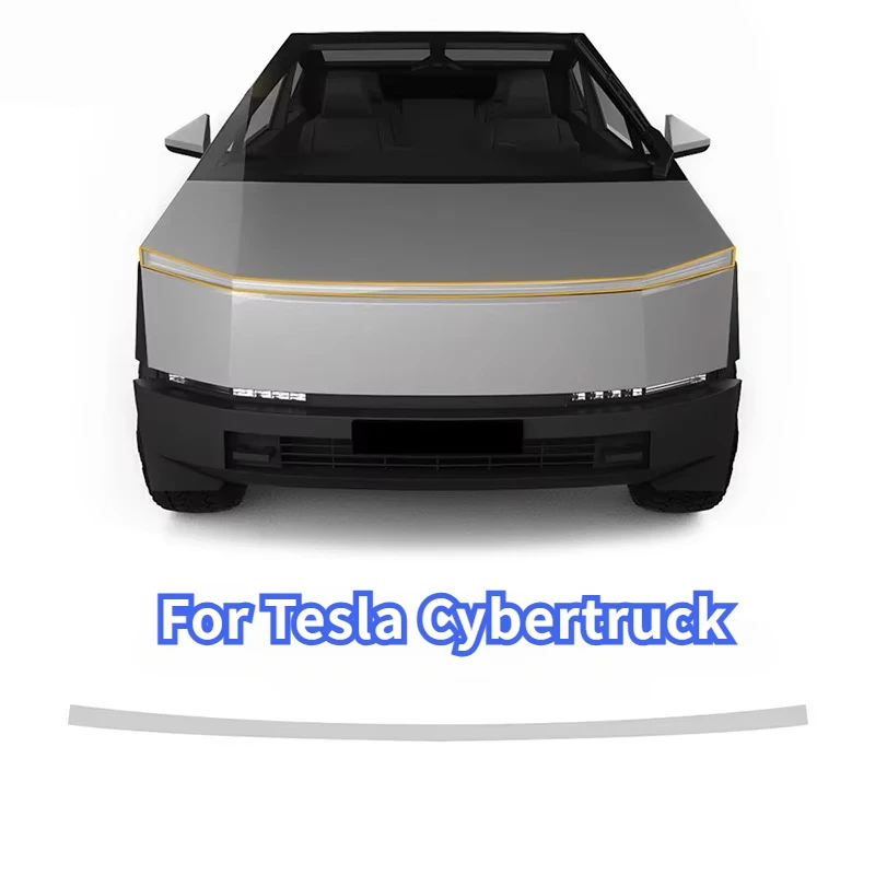 For Tesla Cybertruck 2025 TPU Transparent Film Invisible Headlight Protection Film Anti-scratch Sticker Car Exterior Accessories