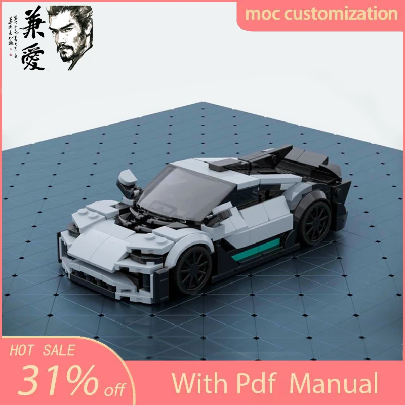 392pcs MOC Speed Champion City Car Mercedess-AMG One Supercar Building Blocks Technique Racing Creative Garage Brick Toys Gifts