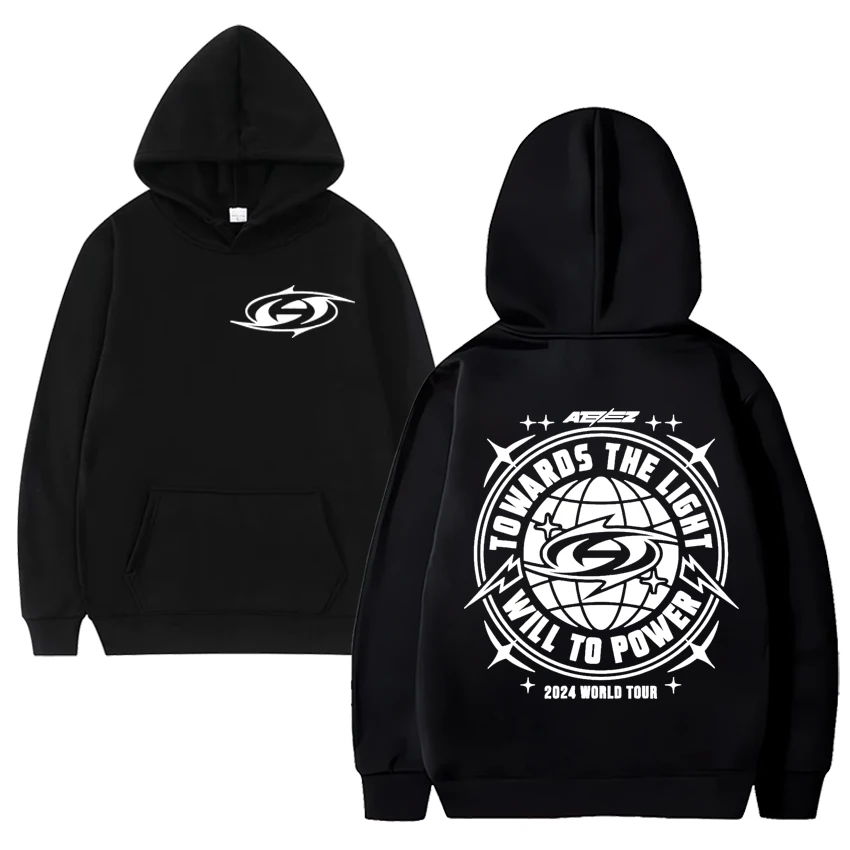 

Kpop ATEEZ Towards The Light 2025 world tour hoodie Men Women Oversized harajuku Sweatshirts Unisex Fleece Long sleeve pullovers