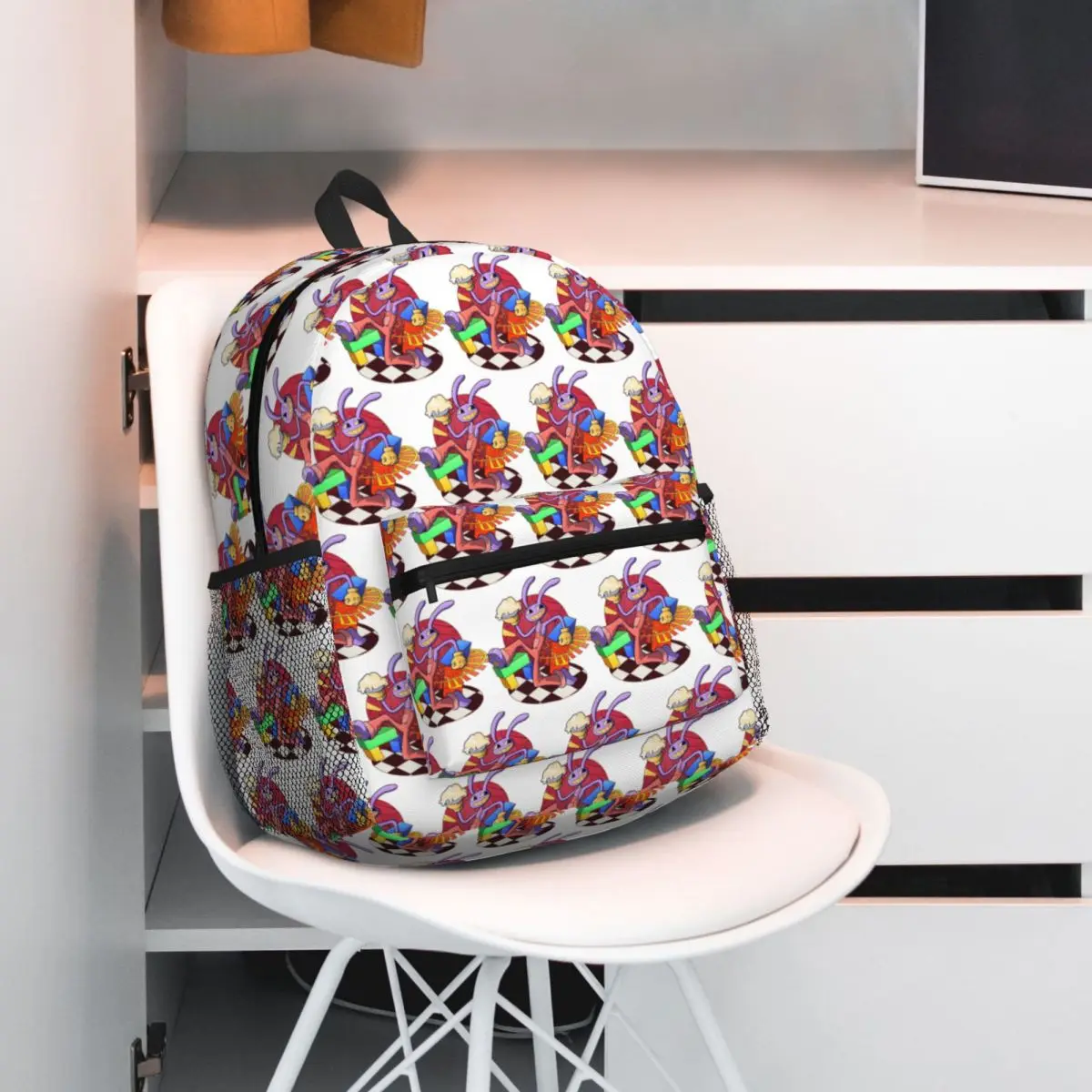 

The Amazing Digital Circus Jax Student Backpack School Bag Hiking Travel Daypack for Boys Girls Fashion Bookbag Shoulder Bags